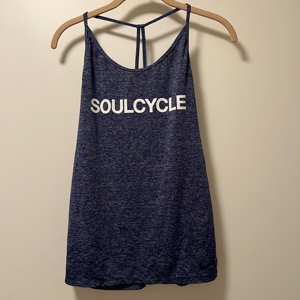 Nike x SoulCycle Elastika Blue Workout Tank